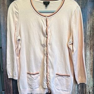 Talbots Pink Cardigan Sweater